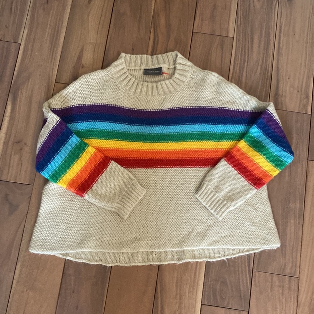 Wooden Ships Rainbow Crew Sweater